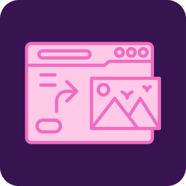 Web uygulamaları için tasarlanmış bir dosya paylaşım simgesinin canlandırması.