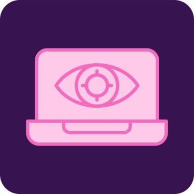 dizüstü bilgisayar simgesi, vektör illüstrasyonu basit tasarım