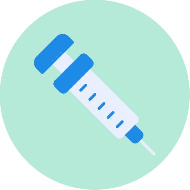 Enjeksiyonun vektör görüntüsü, tıbbi tedavi kavramı