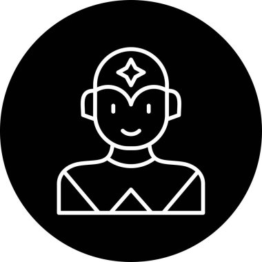 Süper kahraman ağ simgesi, vektör illüstrasyonu