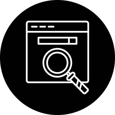 Tarayıcı modern simgesinin vektör illüstrasyonu