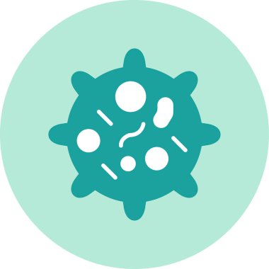 virüs web simgesi, vektör çizim