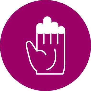 Siyanoz ağ simgesi vektör illüstrasyonu