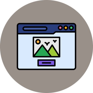 Modern Yorum simgesinin vektör illüstrasyonu