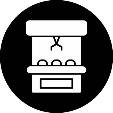 Pençe Makinesi Web simgesi vektör çizimi