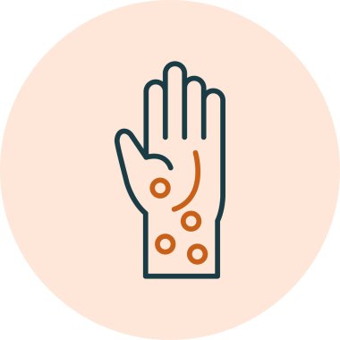 döküntü ağ ikonu vektör illüstrasyonu