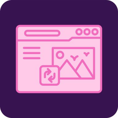 Web tarayıcı simgesi. düz dizayn biçimi, vektör