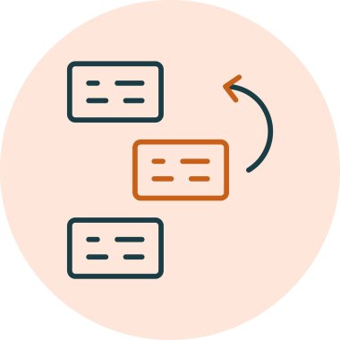 Basamaklar. Web simgesi basit illüstrasyon