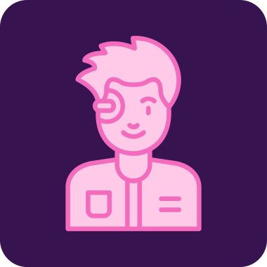 erkek avatar simge vektör çizim 