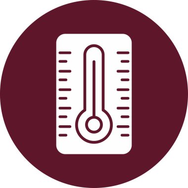 Basit termometre simgesi vektör illüstrasyonu