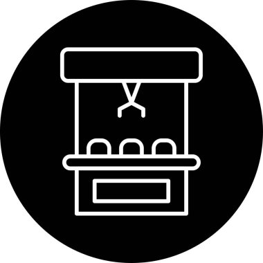 Pençe Makinesi Web simgesi vektör çizimi