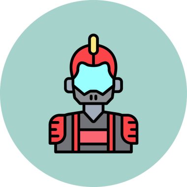 Gösterişli, modern kostümlü bir süper kahraman resmi.