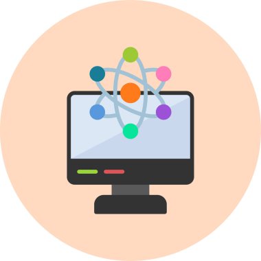 Bilim simgesinin vektör illüstrasyonu 