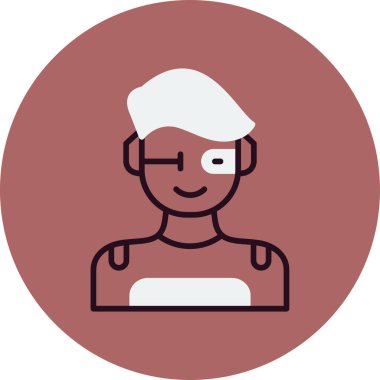 Süper kahraman ağ simgesi, vektör illüstrasyonu