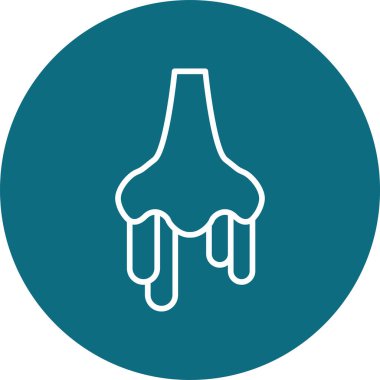 Akan burnun temel çizgisel çizimi 