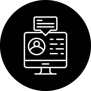 Dijital simge. Web tasarımı için özet çizim vektörü