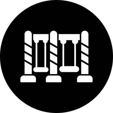 Salıncak ağ ikonu vektör illüstrasyonu