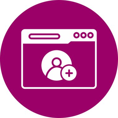 Basit tarayıcı Hikayesi vektör simgesi