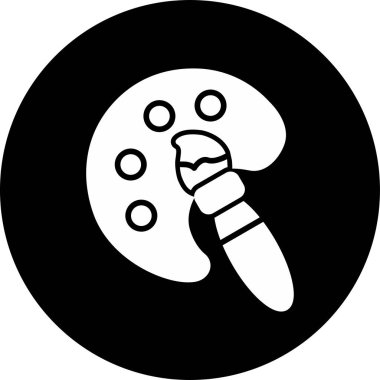 Web simgesi boyanıyor, vektör illüstrasyonu