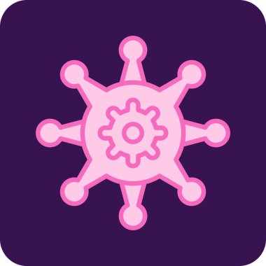 Kalıp ağ simgesi vektör illüstrasyonu