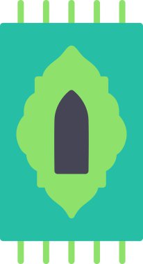 Dua Halı simgesi, vektör illüstrasyonu 