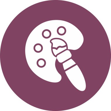 Web simgesi boyanıyor, vektör illüstrasyonu