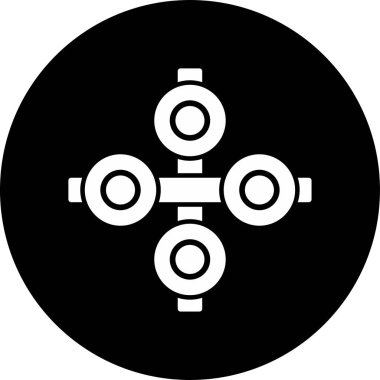 Basit ofset simgesi vektör illüstrasyonu