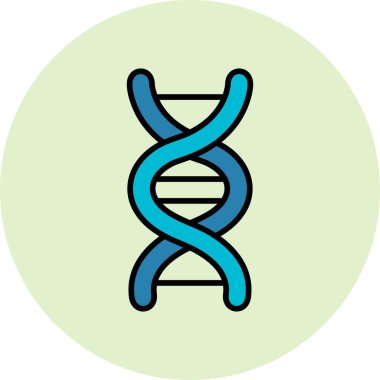dna. Web simgesi basit illüstrasyon 