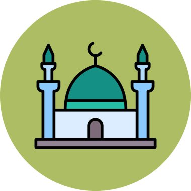 Cami - Müslüman binası, doğrusal resim