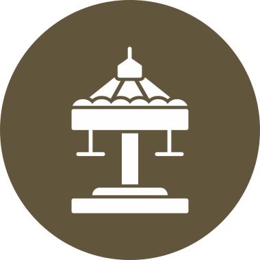 Atlıkarınca simgesinin vektör illüstrasyonu 