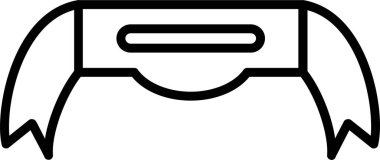 Kurdele yayı. Web simgesi basit illüstrasyon