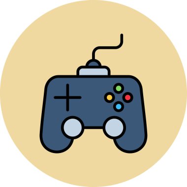 Oyun Denetleyici Web simgesi, vektör illüstrasyonu