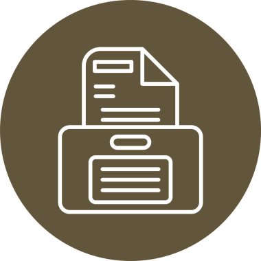 Bir belge simgesinin temiz ve basit vektör illüstrasyonu.