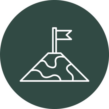 Hedef simgenin vektör illüstrasyonu 