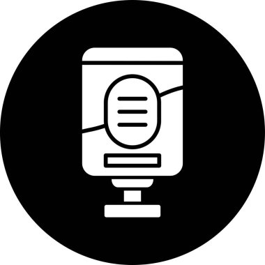 Mupi web simgesi vektör illüstrasyonu