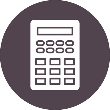 Web kullanımı için soyut bir biçimdeki vektör hesap makinesi sembolü.