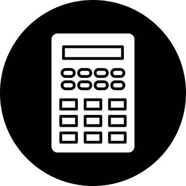 Web kullanımı için soyut bir biçimdeki vektör hesap makinesi sembolü.