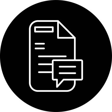 Web platformları için bir sohbet simgesinin soyut grafik tasarımı.