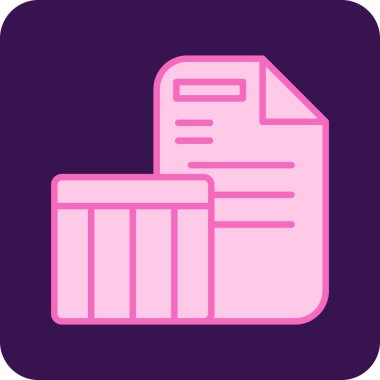 Kullanıcı veri sembolü soyut düz bir şekilde resmedilmiş.