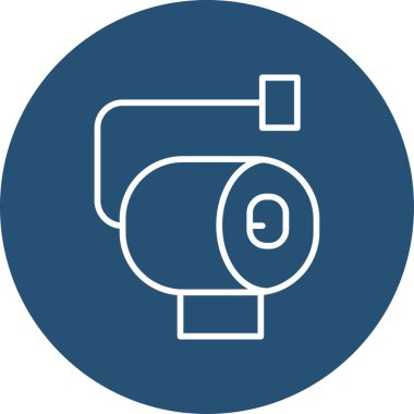 Bir rulo kağıt. Basit web simgesi illüstrasyonu 