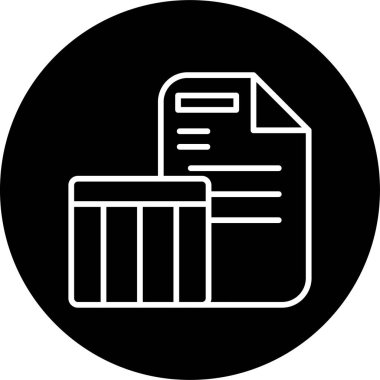 Kullanıcı veri sembolü soyut düz bir şekilde resmedilmiş.