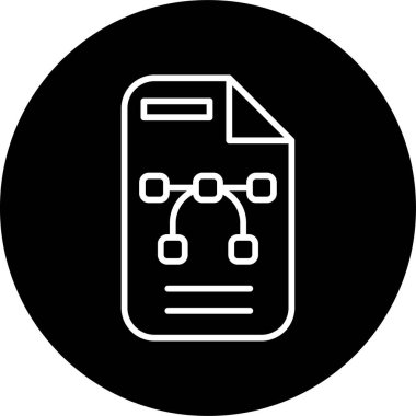 Vektör Dosyası simgesinin çizimi