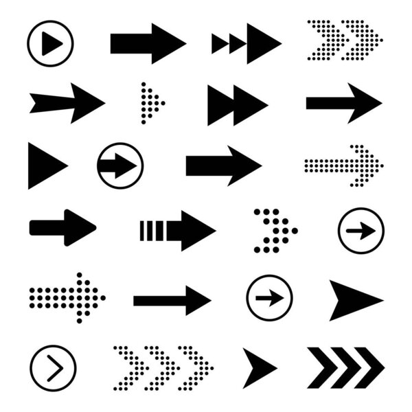 Стрелки устанавливают иконки. Rerow icon. Векторная иллюстрация. Коллекция векторов стрел. Стрела. Курсор.