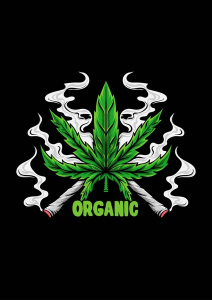 marijuana duman illüstrasyon vektörü