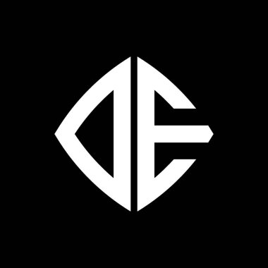 DE Logo ilk monogramı geometrik modern dikdörtgen yuvarlak stil tasarımlı izole arkaplan, minimalist geometrik şekil logosu.