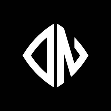 DN Logo ilk monogramı geometrik modern dikdörtgen yuvarlak stil tasarımı izole arkaplan, minimalist geometrik şekil logosu.