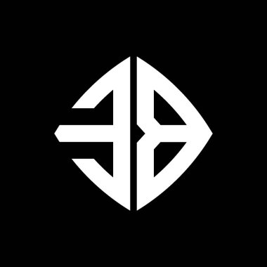 EB Logo ilk monogramı geometrik modern dikdörtgen yuvarlak stil tasarımı izole arkaplan, minimalist geometrik şekil logosu.