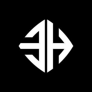 EH Logo ilk monogramı geometrik modern dikdörtgen yuvarlak stil tasarımı izole arkaplan, minimalist geometrik şekil logosu.