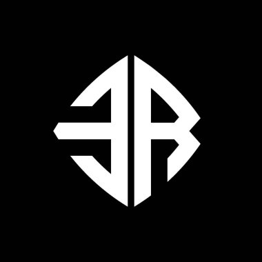 İzole arka planda geometrik modern dikdörtgen yuvarlak stil tasarımlı ER logosu, minimalist geometrik şekil logosu.