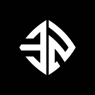 EZ Logo ilk monogramı geometrik modern dikdörtgen yuvarlak stil tasarımı izole arkaplan, minimalist geometrik şekil logosu.